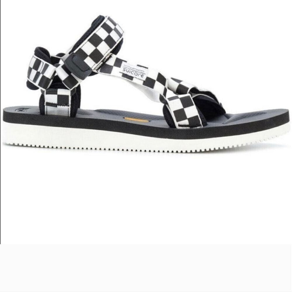 SUICOKE Depa Sport Sandals Checkerboard Vibram Size 11